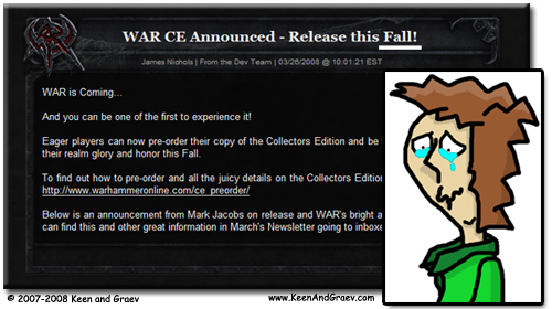 Warhammer Online Delayed
