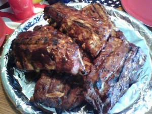 Our delicious home made family ribs