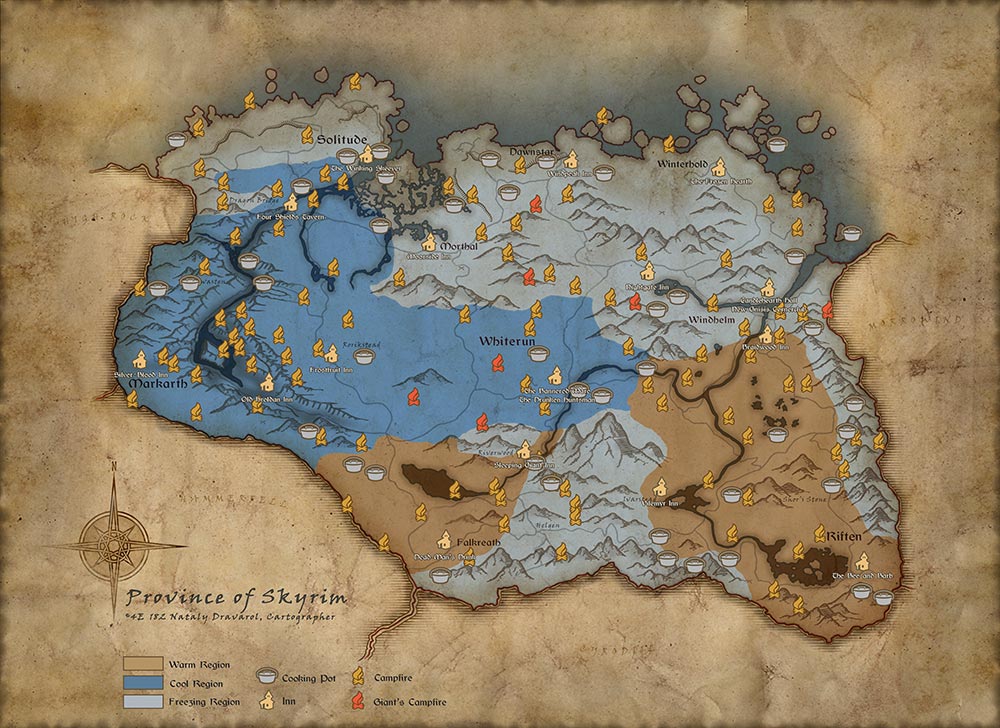 Skyrim Survival Map